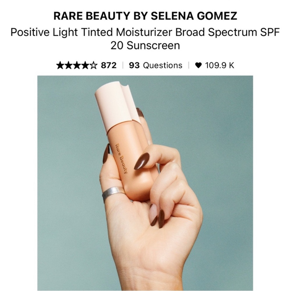 Rare beauty tinted moisturizer
